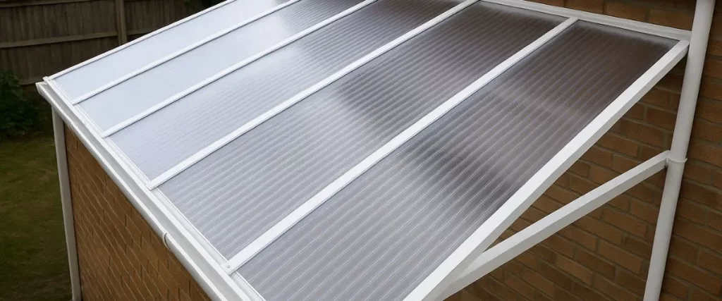 Lean To Roof with Polycarbonate Sheets