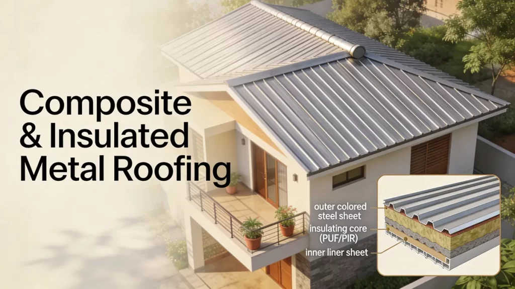 Composite Insulated Metal Roofing for Modern Home